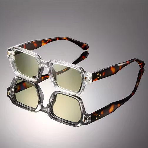 Retro Square Full-Frame Sunglasses – Stylish, Durable & Unisex