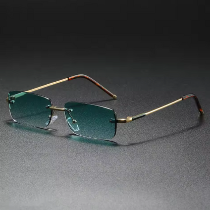 Men’s Retro Small Rectangle Sunglasses – Vintage Slim Frame