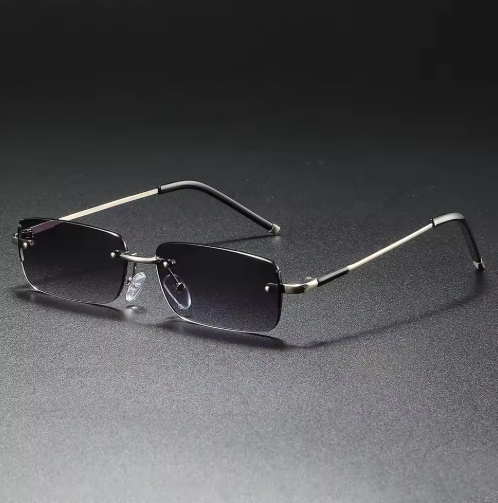 Men’s Retro Small Rectangle Sunglasses – Vintage Slim Frame